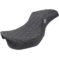 PartzBiz HD DS08030629 - Saddlemen Black Pro Series SDC Performance Gripper ที่นั่ง Harley Dyna FXD 06-17 SC80604DB 0803-0629 08030629 davidson FLHR FLHT FLHX FLTR electra road street glide king