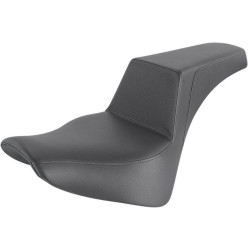 PartzBiz HD DS08021403 - Saddlemen Black Step Up 2-Up Gripper Seat Harley Milwaukee Eight Softail 18-23