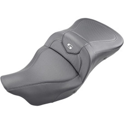 PartzBiz HD DS08011190 - Saddlemen Carbon Fiber Extended Reach Heated Road Sofa Seat Harley Touring 08-Up best new bagger dresser seat upgrade replacement PartzBiz HD DS08011190 - Saddlemen Carbon Fiber Extended Reach Heated Road Sofa Seat Harley Touring 08-Up best new bagger dresser seat upgrade replacement