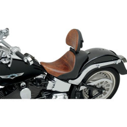 PartzBiz HD DS08220188 - Saddlemen Distressed Brown Leather Lariat Drivers Backrest Seat Harley 08-19 | 11567B PartzBiz HD DS08220188 - Saddlemen Distressed Brown Leather Lariat Drivers Backrest Seat Harley 08-19 | 11567B