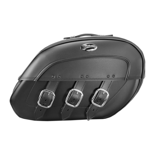 PartzBiz HD: 4403774-Saddlemen Drifter Black Rigid Mount Universal Slant Saddlebags Harley or Metric | 5070P