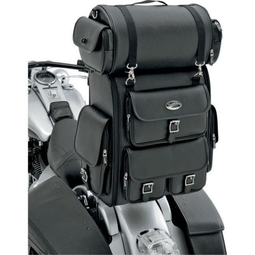 PartzBiz HD: 4403775-Saddlemen Drifter EX2200 Black Deluxe Universal Sissy Bar Bag กระเป๋าเดินทางมอเตอร์ไซค์ | 3515-0096 PartzBiz HD: 4403775-Saddlemen Drifter EX2200 Black Deluxe Universal Sissy Bar Bag กระเป๋าเดินทางมอเตอร์ไซค์ | 3515-0096