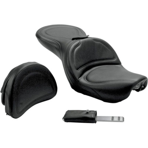 PartzBiz HD: 4403762-Saddlemen Explorer 2 เบาะนั่งไม่มีพนักพิงคนขับ Harley Dyna Glide FXD 04-05 | 804-04-0301