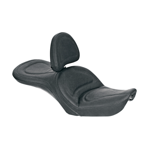 PartzBiz HD: 4403721-Saddlemen Explorer Black SaddleHyde Harley Seat W/พนักพิงสำหรับ 99-03 FXDWG | 83G52JS