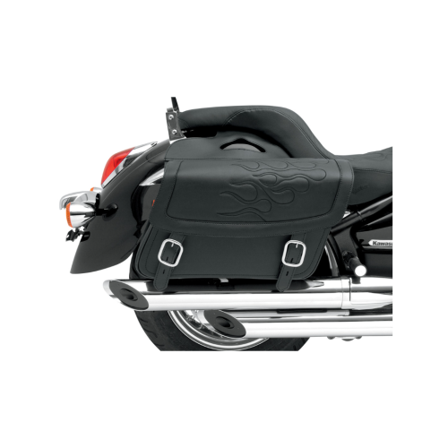 PartzBiz HD: 4403691-Saddlemen Highwayman Tatto Black Stitch Jumbo Universal Throwover กระเป๋าข้าง | X021-05-0421