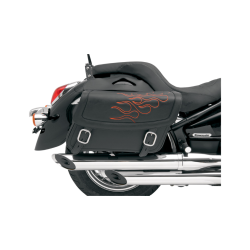 PartzBiz HD DS35010221 - Saddlemen Highwayman Tatto Orange Stitch Medium Universal Throwover Saddlebags | X021-05-0406 PartzBiz HD DS35010221 - Saddlemen Highwayman Tatto Orange Stitch Medium Universal Throwover Saddlebags | X021-05-0406