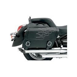 PartzBiz HD DS35010218 - Saddlemen Highwayman Tatto Silver Stitch Medium Universal Throwover Saddlebags | X021-05-0403 PartzBiz HD DS35010218 - Saddlemen Highwayman Tatto Silver Stitch Medium Universal Throwover Saddlebags | X021-05-0403