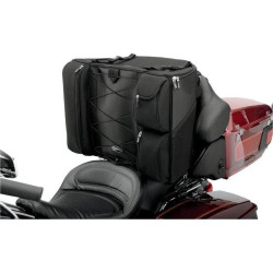 PartzBiz HD DS35010322 - Saddlemen BR4100 Dresser Back Seat กระเป๋าแข็งสำหรับ Harley Touring Models | 3501-0322
