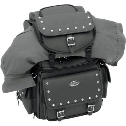 PartzBiz HD DS35150121 - Saddlemen BR3400EXS กระเป๋าเดินทางแบบรวมเบาะหลังหรือซิสซี่บาร์ Harley | 3515-0121