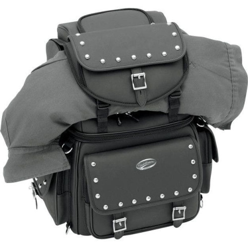 PartzBiz HD: 4403555-Saddlemen BR3400EXS Combination Back Seat or Sissy Bar Bag Travel Luggage Harley | 3515-0121