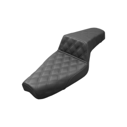 PartzBiz HD DS08040711 - Saddlemen Step-Up Full Lattice Black Seat 4 Harley 86-03 รุ่น XL | 879-03-175