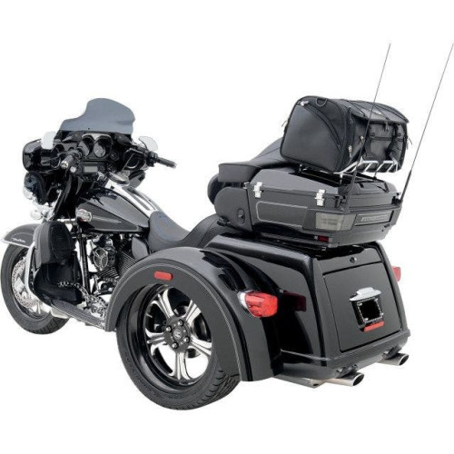 PartzBiz HD: 4403517-Saddlemen TR3300DE Deluxe กระเป๋าใส่แร็คท้ายรถ Tour Pak สำหรับ Harley