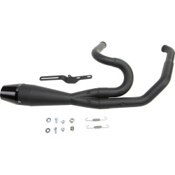 PartzBiz HD WP930-01211 - Sawicki 2 into 1 Black Shorty Cannon Pipe Black Tip Exhaust Harley Touring 17-Up PartzBiz HD WP930-01211 - Sawicki 2 into 1 Black Shorty Cannon Pipe Black Tip Exhaust Harley Touring 17-Up