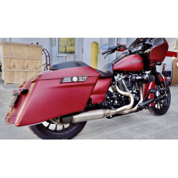 PartzBiz HD WP930-01221 - Sawicki 2 into 1 Brushed Mid Length Pipe Black Tip Exhaust Harley M8 Touring 17-Up PartzBiz HD WP930-01221 - Sawicki 2 into 1 Brushed Mid Length Pipe Black Tip Exhaust Harley M8 Touring 17-Up