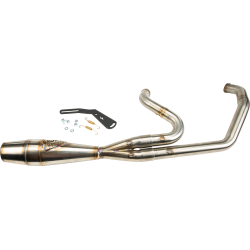 PartzBiz HD WP930-01238 - Sawicki 2 into 1 Brushed Shorty Length Exhaust Black Tip Harley M8 Softail 18-Up PartzBiz HD WP930-01238 - Sawicki 2 into 1 Brushed Shorty Length Exhaust Black Tip Harley M8 Softail 18-Up
