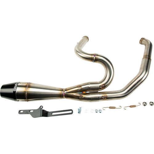 PartzBiz HD: 4403478-Sawicki 2 into 1 Raw Shorty Cannon Pipe Black Tip Exhaust Harley Touring 17-Up PartzBiz HD: 4403478-Sawicki 2 into 1 Raw Shorty Cannon Pipe Black Tip Exhaust Harley Touring 17-Up