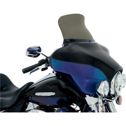 PartzBiz HD DS23500179 - Memphis Shades 9 ” สปอยเลอร์ Smoke Batwing Windshield สำหรับ Harley FLH/T 96-13 | MEP8591