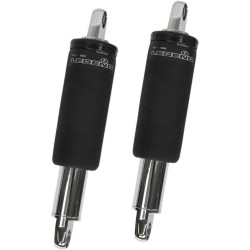 PartzBiz HD DS13110102 - Legend All New Chrome Aero FL Air Ride Shocks ระบบกันสะเทือนสำหรับ Harley FLH/T 00-16 | 1311-0102