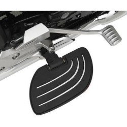 PartzBiz HD DS16230529 - แสดง Chrome 7/16 ” พื้นผู้โดยสารสไตล์ชายหาดแบบกำหนดเอง Harley FLH/T & FLST | 21-912