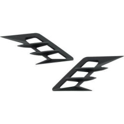 PartzBiz HD DS14050307 - Show Chrome 52-959BK Black Front Fender Vent Filler Accent Honda GL1800 18-Up 1405-0306 14050306 best for buy goldwing gold wing gl 1800 f6b PartzBiz HD DS14050307 - Show Chrome 52-959BK Black Front Fender Vent Filler Accent Honda GL1800 18-Up 1405-0306 14050306 best for buy goldwing gold wing gl 1800 f6b