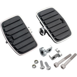 PartzBiz HD DS16210728 - แสดงพื้นผู้โดยสารสไตล์ Cruis แบบกำหนดเองของ Chrome 7/16 ” Harley FLH/T & FLST | 21-910