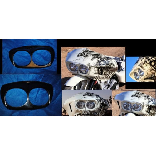 PartzBiz HD: 4403182-Sinister Dirty Money Headlight Bezel Harley Davidson Touring FLTR Road Glide Models | SI-101 PartzBiz HD: 4403182-Sinister Dirty Money Headlight Bezel Harley Davidson Touring FLTR Road Glide Models | SI-101