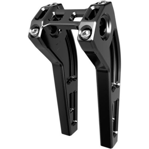 PartzBiz HD: 4403168-Slyfox Black Aluminum 6"-10" Riser for 1" Handlebars 6" Pullback Harley & Custom PartzBiz HD: 4403168-Slyfox Black Aluminum 6"-10" Riser for 1" Handlebars 6" Pullback Harley & Custom