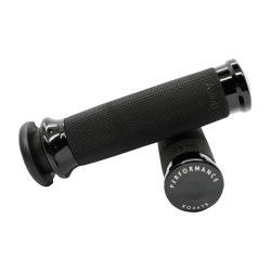 PartzBiz HD DS06303085 - Slyfox Custom Contour ปลอกแฮนด์อะโนไดซ์สีดำ 4 Harley 99-17 Throttle By Wire | CC-86-ANO-ฟ็อกซ์