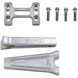 PartzBiz HD DS06021156C - Slyfox Raw Aluminum 6"-10" Riser for 1" Handlebars 6" Pullback Harley & Custom PartzBiz HD DS06021156C - Slyfox Raw Aluminum 6"-10" Riser for 1" Handlebars 6" Pullback Harley & Custom