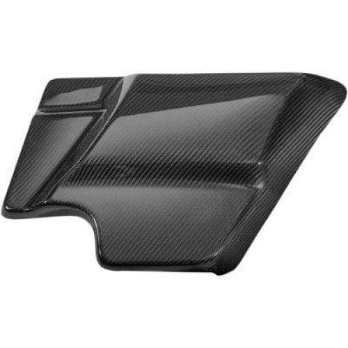 PartzBiz HD: 4403145-Slyfox SLY-003 ฝาครอบด้านข้างคาร์บอนไฟเบอร์สีดำเงา Harley FLH/T 14-Up 0520-3013 05203013 น้ำหนักเบาที่ดีที่สุดสำหรับประสิทธิภาพ bagger davidson electra street แผนที่ glide king