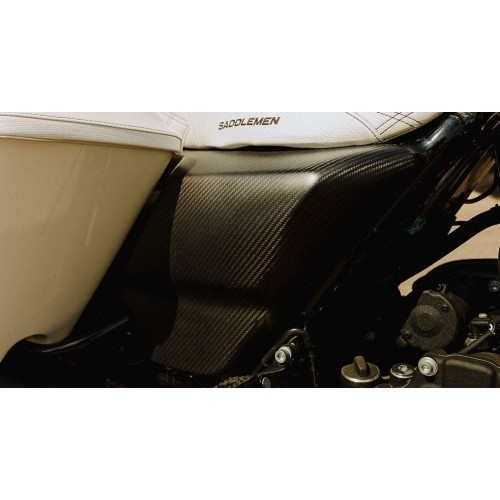 PartzBiz HD: 4403146-Slyfox SLY-003 Gloss Black Carbon Fiber Side Cover Harley FLH/T 14-Up 0520-3013 05203013 lightweight best for performance bagger davidson electra street road glide king