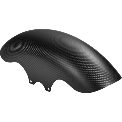 PartzBiz HD: 4403147-Slyfox SLY-002 Matte Black Carbon Fiber Front Fender 19" Harley FLH/T 14-Up
