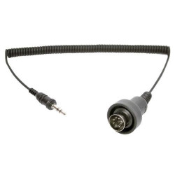 PartzBiz HD SC-A0120 - เสนาแจ็คสเตอริโอ 3.5 มม. ถึงสาย DIN 7 พินสำหรับ Harley Davidson Ultra Classic