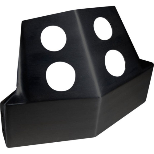 PartzBiz HD: 4403079-Speed Merchant SM Black Powder-Coated Frame Skid Plates for Harley FXR Models | SM-FXSP-B