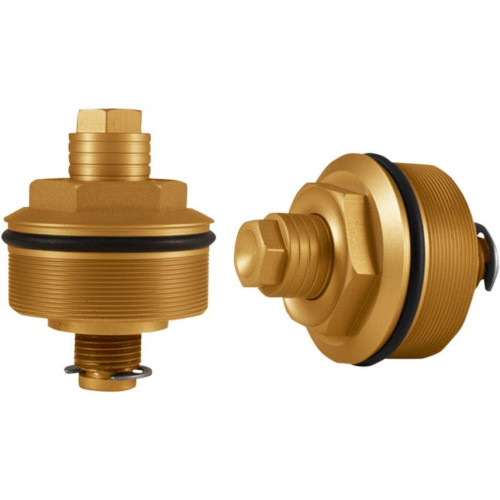 PartzBiz HD: 4403053-Speed Merchant SM Gold Preload Adjuster Fork Caps Harley FXR XL FXD FXDL 39mm | SM39A-3