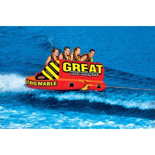 PartzBiz HD: 4403041-SportsStuff Great Big Mable 4 Rider Multi Person Inflatable Tow Tube 53-2218 | 53-2218