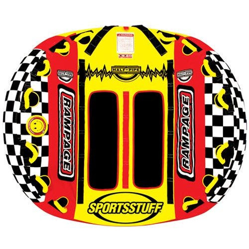 PartzBiz HD: 4403043-Sportstuff Half Pipe Rampage 2 Person Rider Inflatable Tow Towable Tube 53-2155 | 53-2155