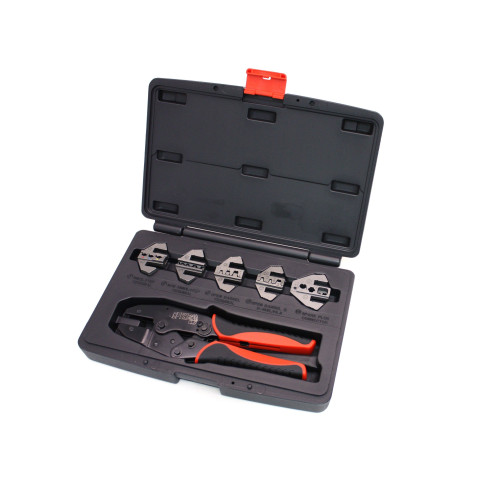 PartzBiz HD: 4403009-Spyke 421010 ชุดเครื่องมือย้ำหางปลา Rachet Wire Terminal 6 ชิ้นแบบเปลี่ยนด่วน Universal