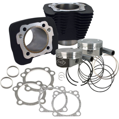 PartzBiz HD: 4402987-S&S 1250CC Wrinkle Black Cylinder Coversion Kit Flat Top 10:3:1 Harley XL 86-15 | 910-0443 PartzBiz HD: 4402987-S&S 1250CC Wrinkle Black Cylinder Coversion Kit Flat Top 10:3:1 Harley XL 86-15 | 910-0443
