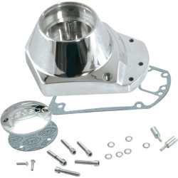 PartzBiz HD SS106-4211 - S&S Chrome Billet Cam Cover Harley Shovelhead EVO Evolution Big Twin 73-92 | 106-4211 เปลี่ยน OEM 25268-84A