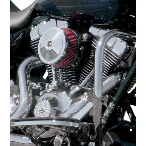 PartzBiz HD: 4402981-S&S Chrome Bob Dome Cover Super Stock Stealth เครื่องฟอกอากาศ Stage 1 Harley | 170-0120 PartzBiz HD: 4402981-S&S Chrome Bob Dome Cover Super Stock Stealth เครื่องฟอกอากาศ Stage 1 Harley | 170-0120