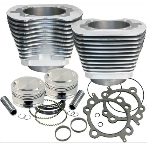 PartzBiz HD: 4402902-S&S Cycle 95" CI Big Bore Cylinder Kit Silver 9.7:1 Compression 99-06 Harley | 910-0200 PartzBiz HD: 4402902-S&S Cycle 95" CI Big Bore Cylinder Kit Silver 9.7:1 Compression 99-06 Harley | 910-0200
