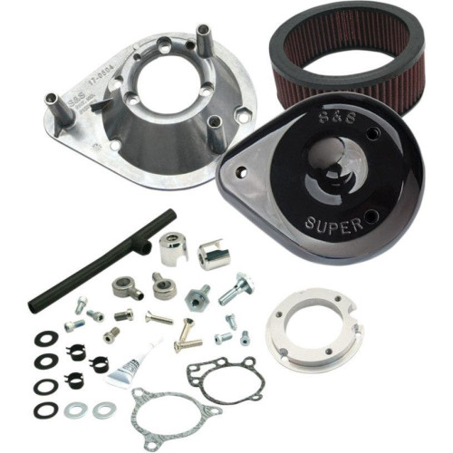 PartzBiz HD: 4402918-S&S Cycle Black Teardrop Stage 1 Air Cleaner for Harley Touring 08-16 TBW  | 170-0312B