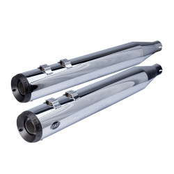 PartzBiz HD SS550-0689 - ท่อเก็บเสียง S&S Cycle Chrome Grand National 4 ” สำหรับ Harley FLH Touring 95-16 | 550-0689 PartzBiz HD SS550-0689 - ท่อเก็บเสียง S&S Cycle Chrome Grand National 4 ” สำหรับ Harley FLH Touring 95-16 | 550-0689