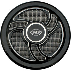 PartzBiz HD SS170-0206 - S&S Black Torker Cover Super Stock Stealth เครื่องฟอกอากาศ Stage 1 Harley | 170-0206
