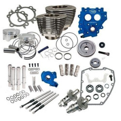 PartzBiz HD SS330-0665 - แพ็คเกจ S&S Cycle Winter Power 100” Black Big Bore Kit พร้อม 585 Gear Cams 99-06 | 330-0579 PartzBiz HD SS330-0665 - แพ็คเกจ S&S Cycle Winter Power 100” Black Big Bore Kit พร้อม 585 Gear Cams 99-06 | 330-0579