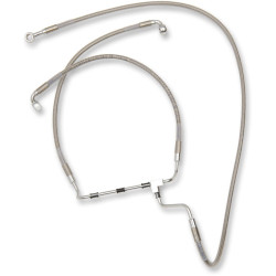 PartzBiz HD DS17413983 - Stainless Steel Extended Length Front Brake Line Harley 14-15 Non ABS Plus 10 - 1741-3983 PartzBiz HD DS17413983 - Stainless Steel Extended Length Front Brake Line Harley 14-15 Non ABS Plus 10 - 1741-3983