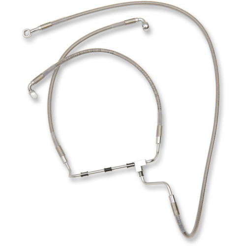 PartzBiz HD: 4402788-Stainless Steel Extended Length Front Brake Line Harley 14-15 Non ABS Plus 4 - 1741-3977 PartzBiz HD: 4402788-Stainless Steel Extended Length Front Brake Line Harley 14-15 Non ABS Plus 4 - 1741-3977