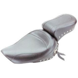 PartzBiz HD MD75533 - เบาะมัสแตง Studded Standard Style 2 up Seat สำหรับ Harley Dyna Models 96-03 | 75533