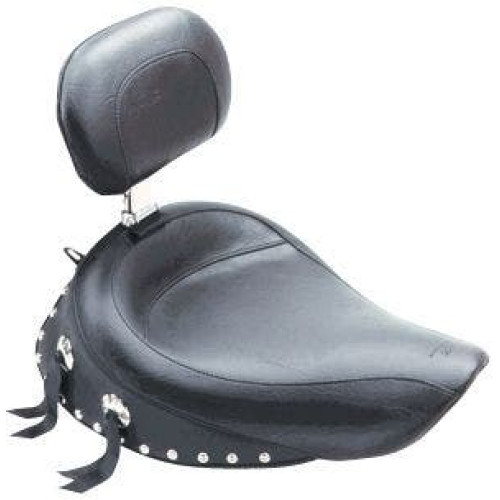 PartzBiz HD: 4402714-Mustang Studded Wide Solo Seat w/ Removable Driver Backrest Harley Dyna 06-17 | 79346 PartzBiz HD: 4402714-Mustang Studded Wide Solo Seat w/ Removable Driver Backrest Harley Dyna 06-17 | 79346